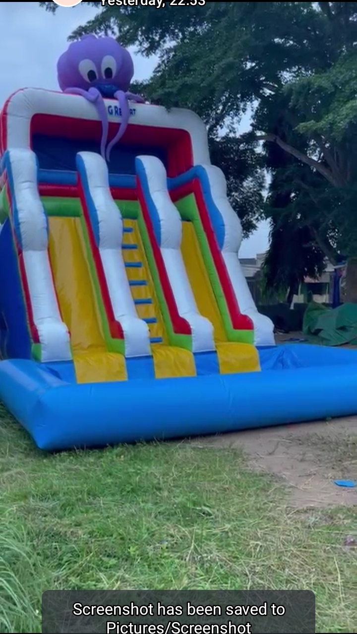 Giant slide fun